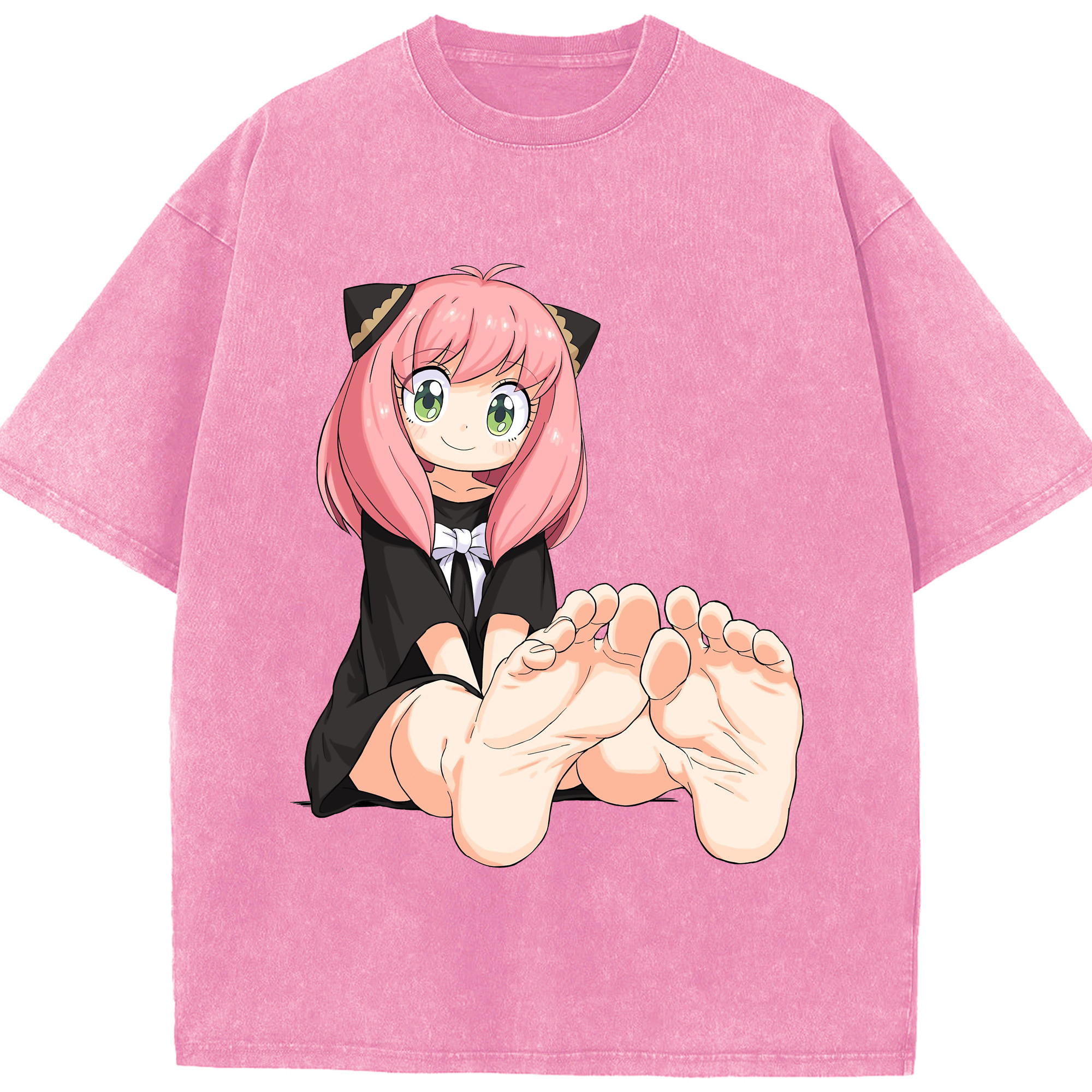 （画像用） SPY×FAMILY间谍家家酒 綿100% ヴィンテージ風 半袖Tシャツ（フロントプリント）